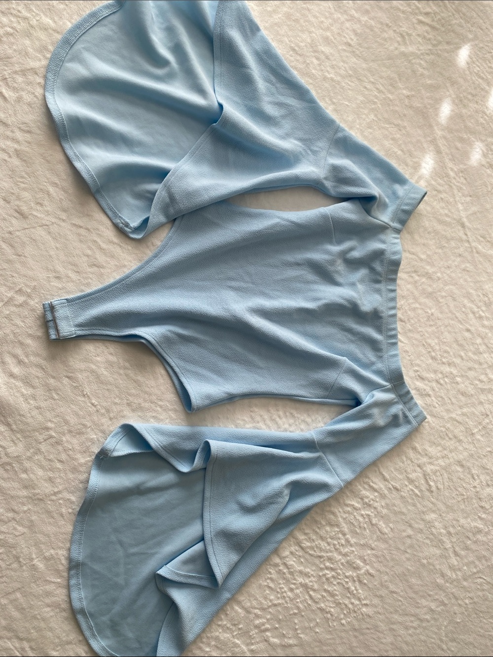 Light Blue off shoulder Bodysuit